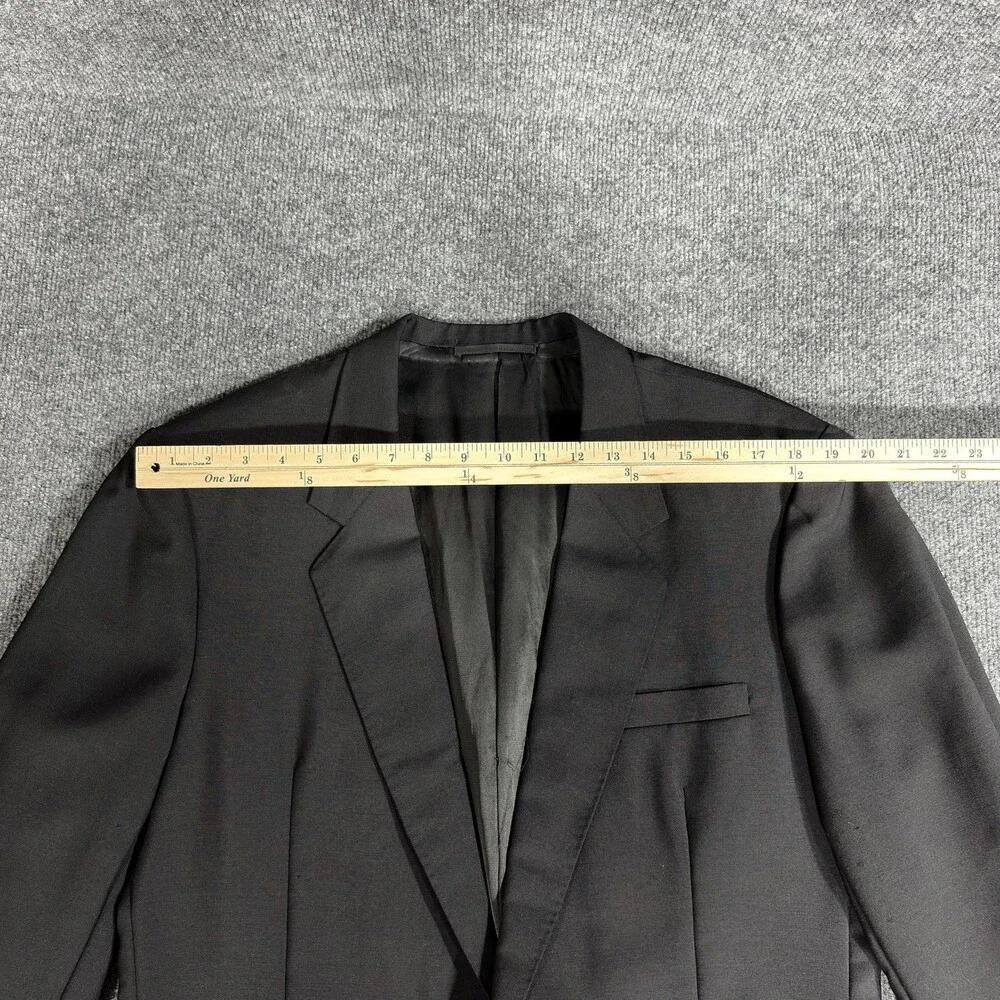 Fitwell Blazer Mens Medium Black Two Button Tailored Suit Jacket Hong Kong